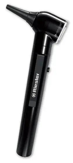 Otoskop e-scope® LED 3,7V Riester w twardym futerale