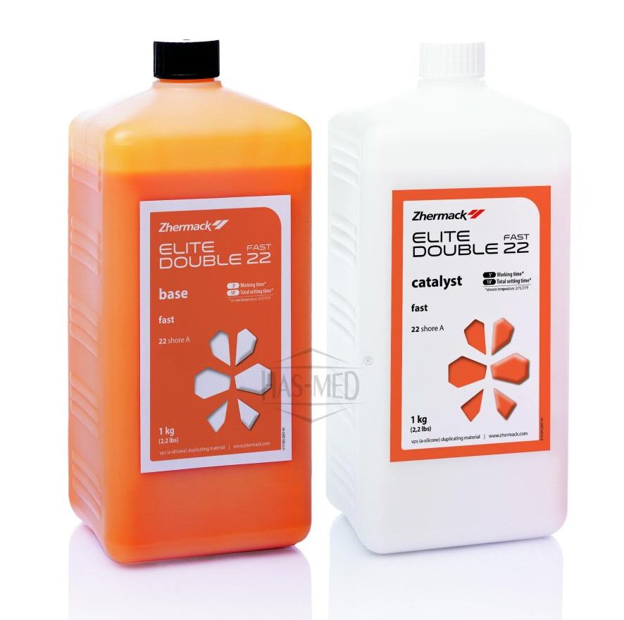 2 x ELITE DOUBLE 22 FAST - szybkowiążący silikon (4 x 1L)