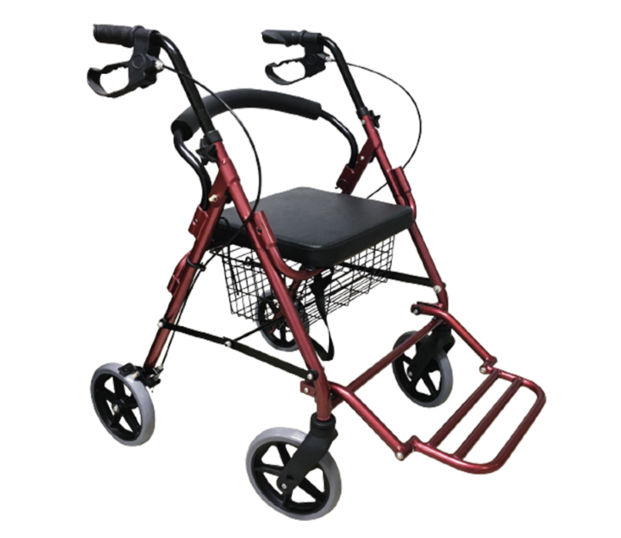 Podpórka rehabilitacyjna 4-kołowa, aluminiowa COMFORT