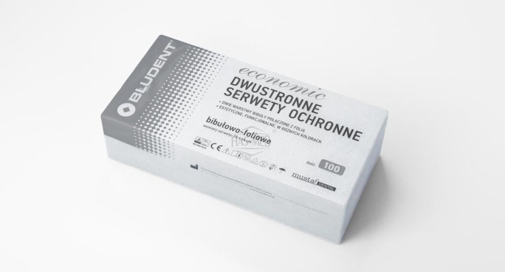Serwety składane economic foliowane 33 cm/46 cm