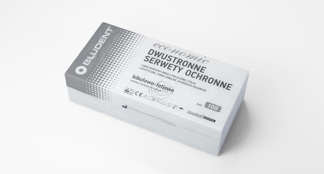 Serwety składane economic foliowane 33 cm/46 cm