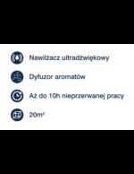 Ultradźwiękowy nawilżacz powietrza z jonizatorem TM LOTOS