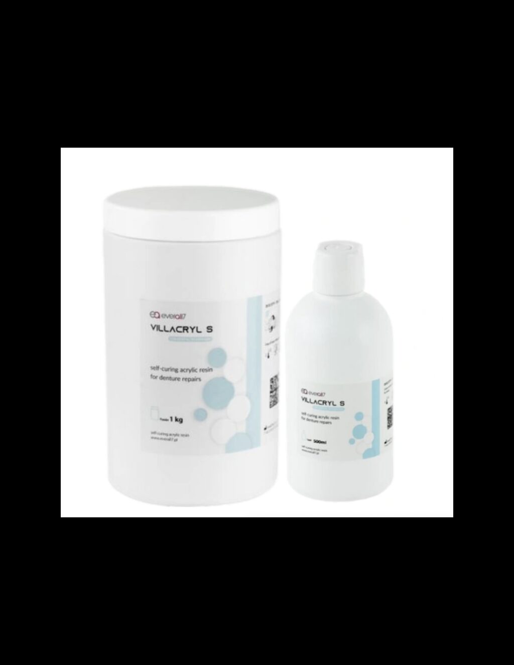 Villacryl S 1kg + Villacryl S płyn 500ml + Denture Cleaner proszek 50g zestaw