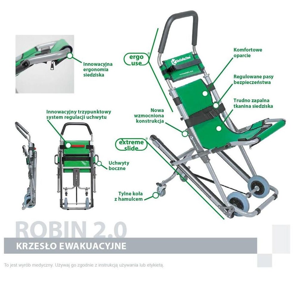 Krzesło ewakuacyjne ROBIN 2.0