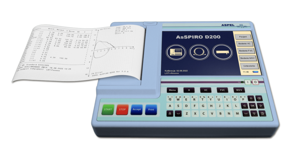Spirometr ASPEL SPM SPIRO v.303 + gratis